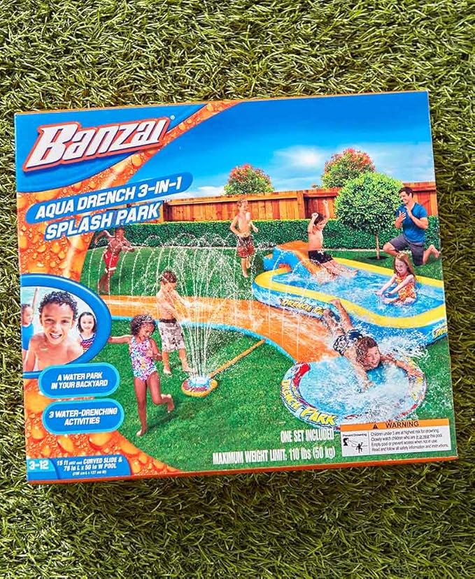 Buy Banzai Aqua Drench 3 In 1 Splash Park Online At Low Prices In India Amazon In