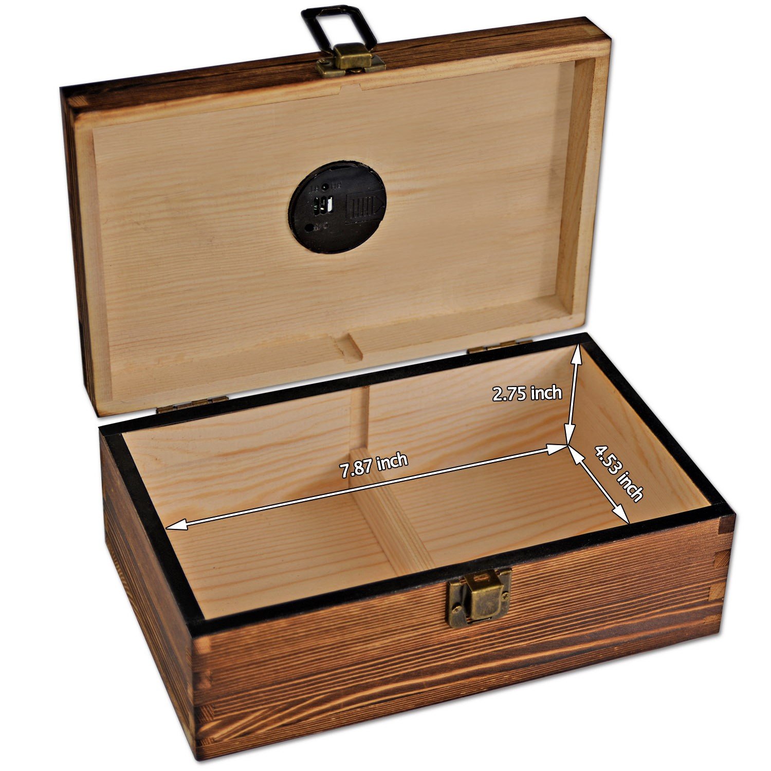 Wooden Cigar Humidor Box Cigar Humidifier Well Seal Design Cigar