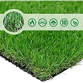 Petgrow Artificial Grass Rug 6.5 FT x10 FT(65 Square FT), Realistic Indoor Outdoor Garden Lawn Landscape Patio Synthetic Turf Mat- Thick Fake Faux Grass
