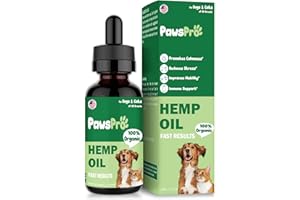 PawsPro Hemp Oil for Dogs and Cats - Helps Pets with Anxiety, Pain, Stress, Sleep, Arthritis, Seizures Relief - Calming Drops Treats Chews - Support Hip and Joint Health - Fast Results