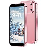 BLKE Mini Phone 3.0" HD Touch Screen Mini Smartphone World's Smallest Unlocked Android Compact Mobile Phone for Students Cell Phone App Download WiFi GPS Face lD 2GB+16GB Pink