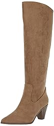 Anne Klein Women's Wei Mid Heel Tall Boot, Dark