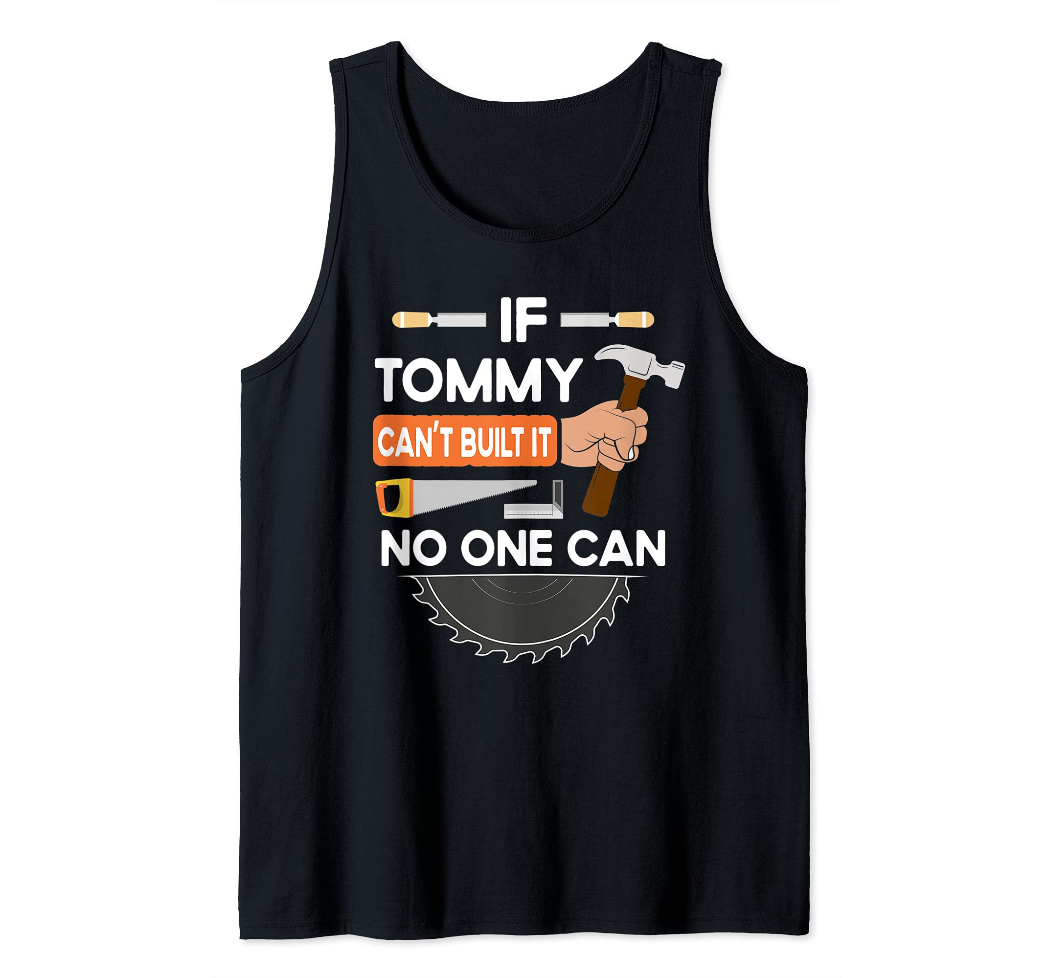 Funny carpenter woodworking lumber worker for Tommy Tank Top