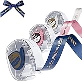 Phomemo P12 Satin Ribbon Label Tape Ribbon for Gift Wrapping, Craft Wedding, 12mm x 2m Compatible with Dymo Label Maker Refills LT-100H LT-100T 200B, Phomemo P12 P12-Pro, LT12, F12,3 Pack, Navy Blue
