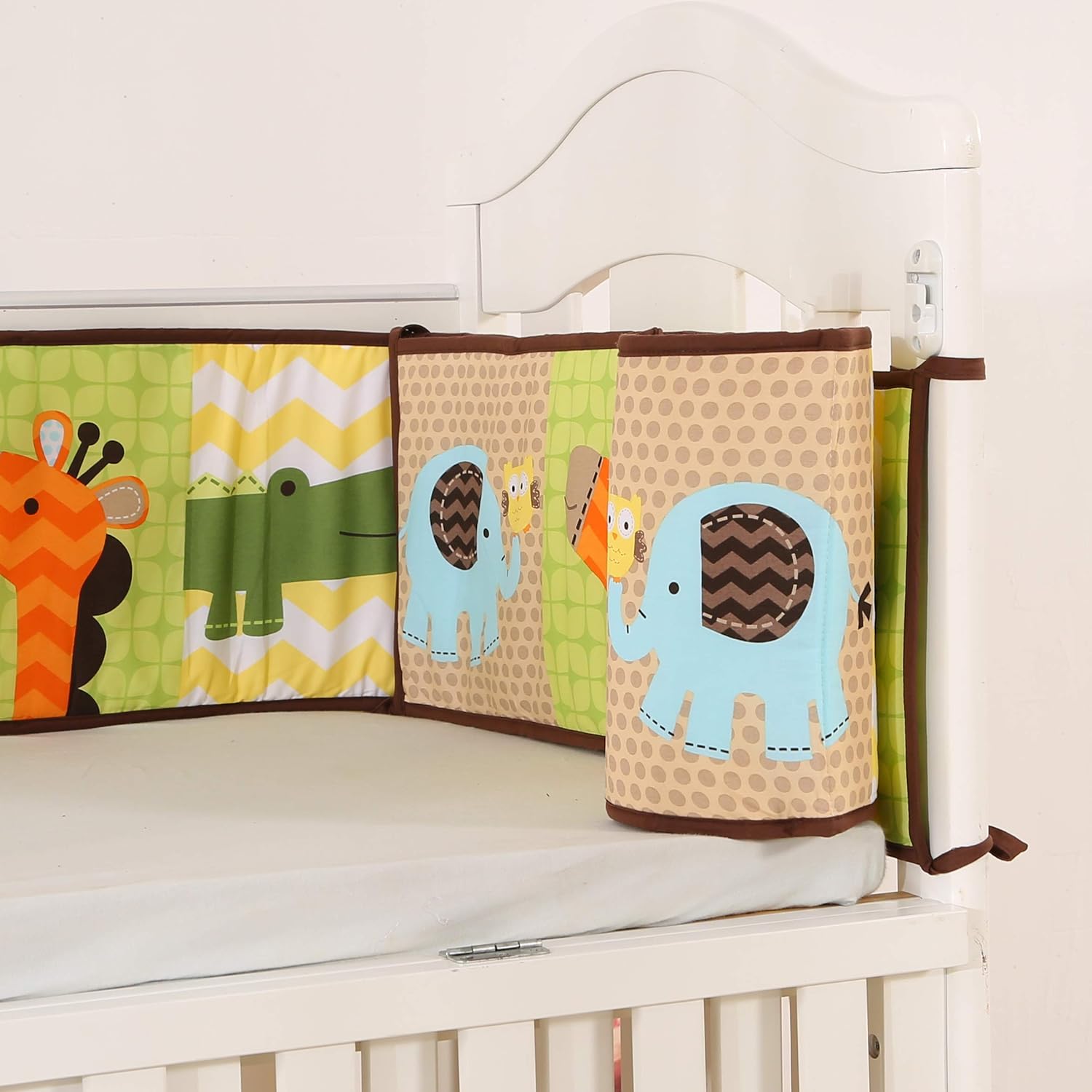 elephant mesh crib bumper