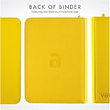 Vault X 9 Pocket Zip Binder 360 Cards Exo-Tec Yellow 20 Pages view 9