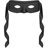 SpareCruise Black Eye Mask Halloween Costume - Masquerade Hero Mask Pirate Thief Ninja Robbers Cosplay Party Accessories