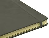 Silvine A5 Executive Hardback Notebook Grey 160 Lined Pages 90gsm Paper view 2