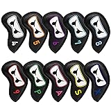 Golf Iron Headcover 10pcs/Set Wedge Cover Golf Iron