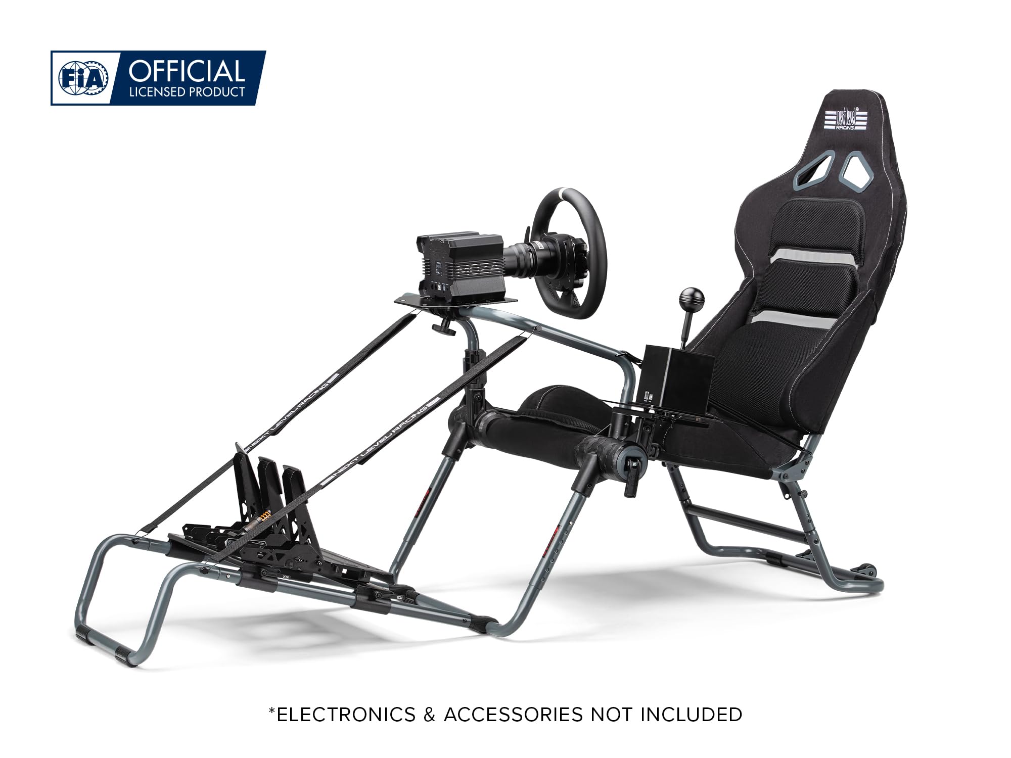 Next Level Racing NLR-S031GR GTLite Pro Foldable Racing Cockpit – Grey Edition (NLR-S031GR)