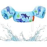 HeySplash Swim Vest for Kids, Puddle Float Jumper with Safety Buckle | Fit 22-30-40-50-60-66 Lbs, Children Puddle Swimming Jumper Jacket, Water Wing Arm Pool Float for Swim Trainer Boy Girls 3-5-6