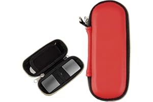 CoBak Carrying Case for AliveCor KardiaMobile 6L - Travel Case Fits in Pocket for AliveCor, Features Zipper Storage Case to Keep Kardia EKG Monitor Safe On The Go, Red