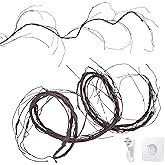 Bendable Brown Small Artificial Tree Branches, Flexible Large Artificial Fake Plants Tree Fake Tree Trunk Garland Rattan Wreath for Wall Hanging Front Door Jungle X'Mas Decoration 300cm/118inch