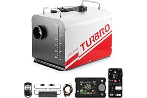 TURBRO 8kW Diesel Heater, 12V/24V/110V, All-in-One Parking Heater with Smart LCD, Remote and Bluetooth APP Control, Programma