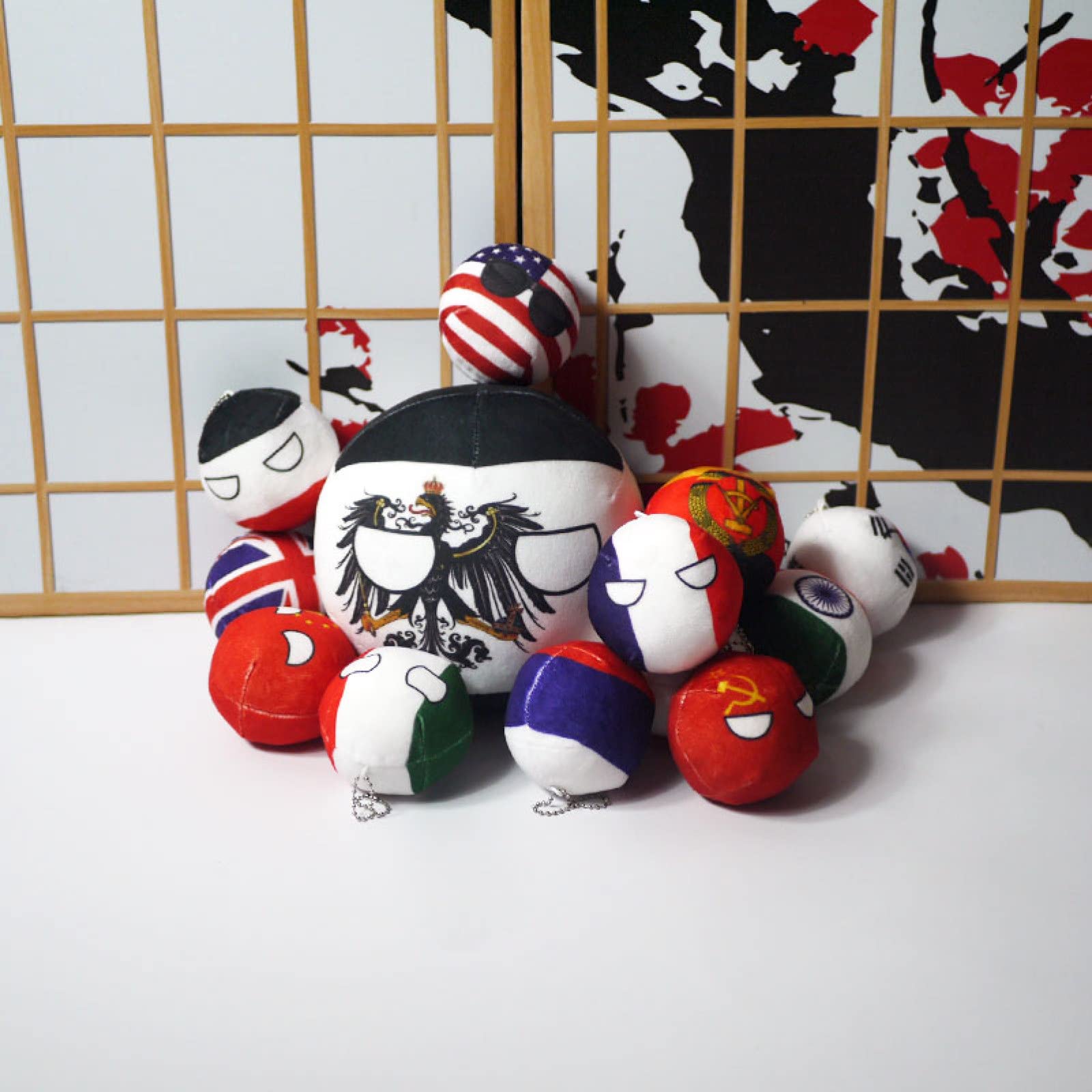 Bisavch Plushies Polandball 7.9 Inches Plush Toy Country Ball Anime Cosplay Mini Pillow Cushion Countryball Home Decor,Norway