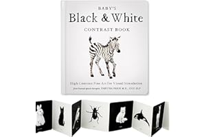 Baby's Black and White Contrast Book: High-Contrast Art for Visual Stimulation at Tummy Time