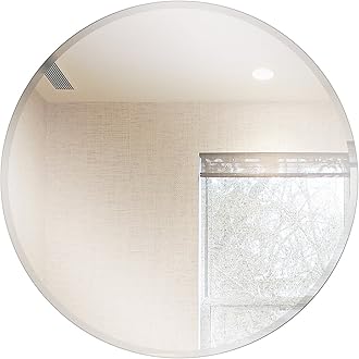 Round Frameless Wall Mirror