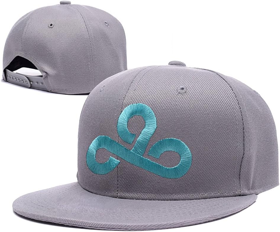 JIUWEI Cloud9 C9 Logo Adjustable Snapback Embroidery Hats Caps - Grey