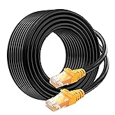 Cable Matters 10Gbps 24AWG Pure Copper Outdoor Cat 6A Ethernet Cable, 100ft | Direct-Burial Rated, Waterproof/Weatherproof, 500MHz, Long Cat6a PoE Cord