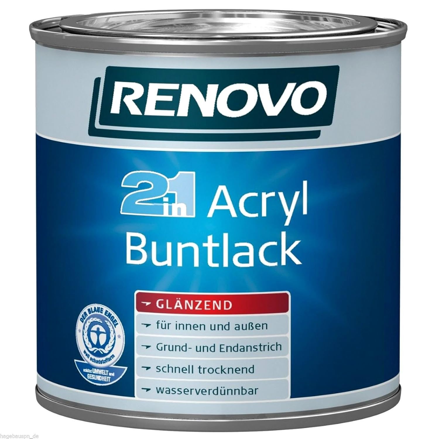 AcrylBuntlack Schwarz 0,375 Liter glänzend Acryllack (15,97 Euro/Liter) Amazon.de Küche