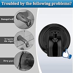 Enhon Metal Tub Spout Cover Ring, Bathroom Faucet