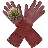 SLARMOR Long Gardening-Gloves Women/Men-Thorn proof Rose Pruning Heavy Duty Gauntlet, Best Garden Gifts for Gardener-M