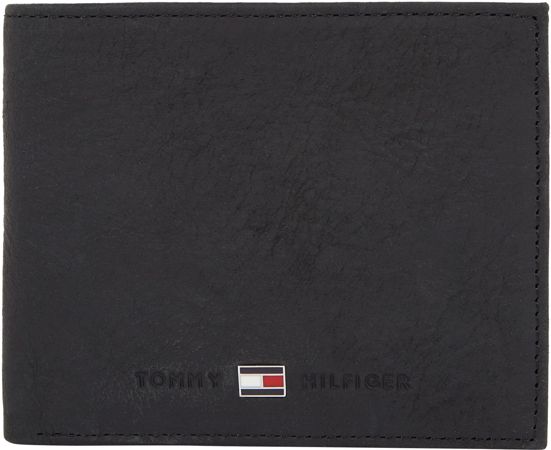 Tommy Hilfiger Men’s Johnson Mini Wallet, Black (Black), One Size