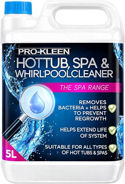 Pro-Kleen Whirlpool Bath and Hot Tub Internal Pipe System Flush Cleaner 5L Blue
