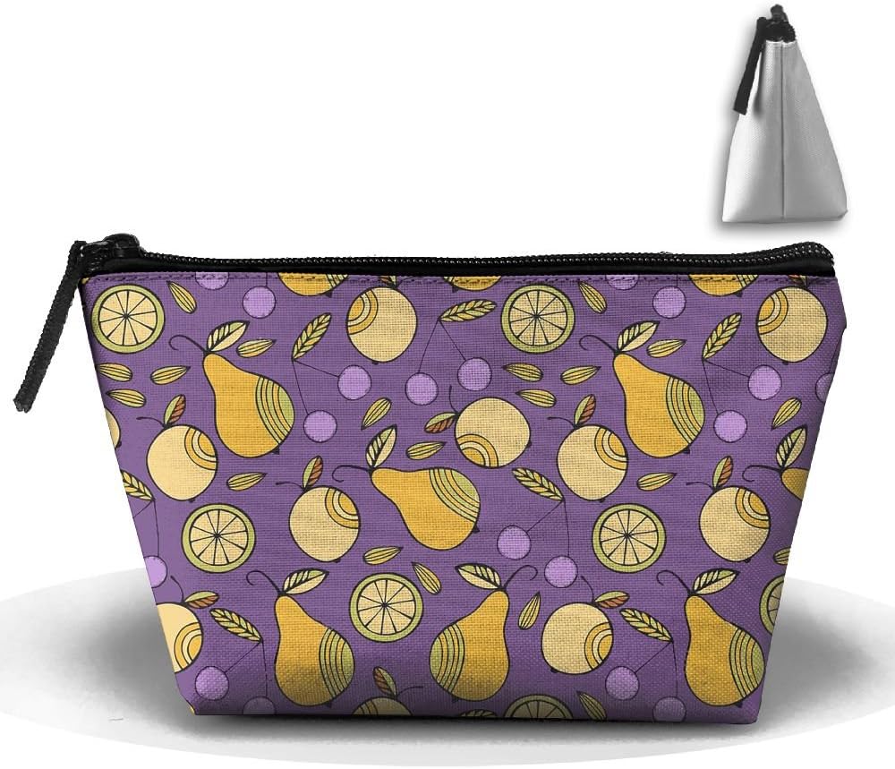 Travel Cosmetic Bags Pear Cartoon Fruits Small Makeup Bag Multifunction Pouch Cosmetic Handbag Toiletries Organizer Bag for Women Girl