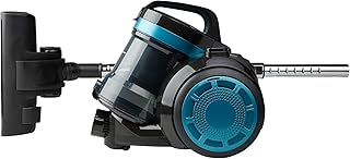 MEDION Zyklonen-Staubsauger 800 Watt Leistung, 2 Liter Staubbehälterkapazität, 5 m Arbeitsradius, waschbarer EPA-Filter E12, MD 19407, blau