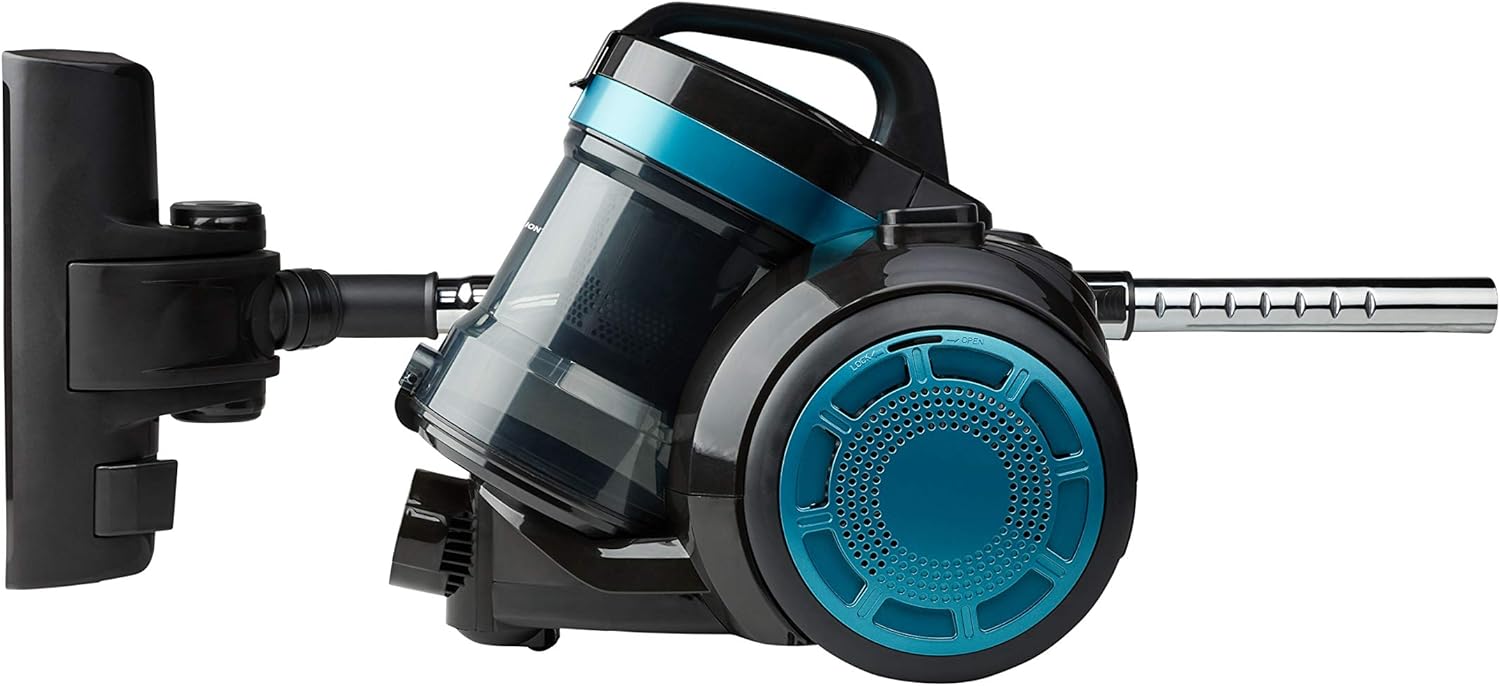 MEDION Zyklonen-Staubsauger 800 Watt Leistung, 2 Liter Staubbehälterkapazität, 5 m Arbeitsradius, waschbarer EPA-Filter E12, MD 19407, blau