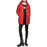 KARL LAGERFELD Women's Chevron Quilted Short Puffer