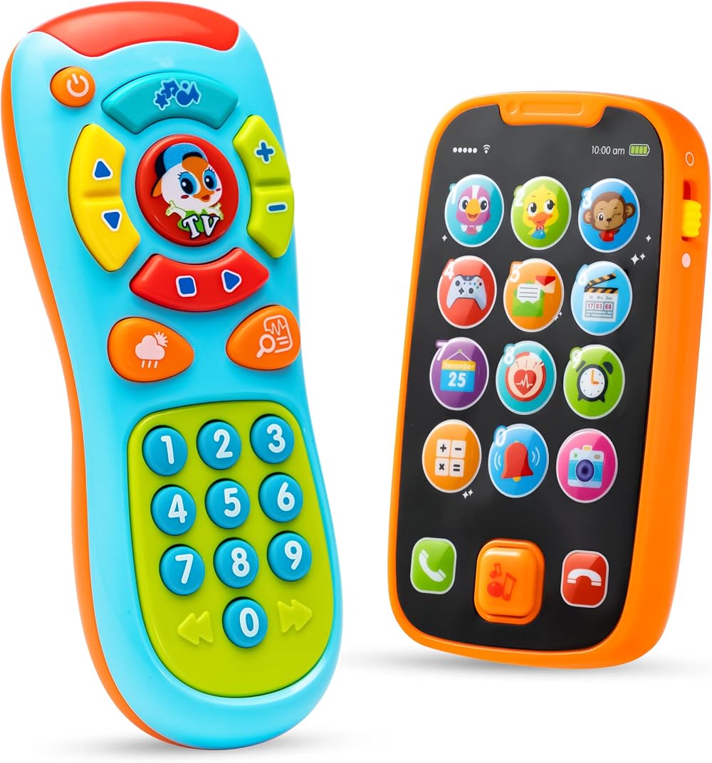 JOYIN Kids Smart Phone Toys & Remote Control Blue Bundle Learning Toy