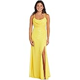 MORGAN AND CO. Juniors Long Sleeveless Shimmer Gown