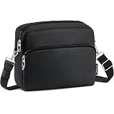 TOPEAST Anti-Theft Crossbody Travel Bag for Women Men, Lightweight Shoulder Bag Classic Design for Trip, Daily Use, Sport