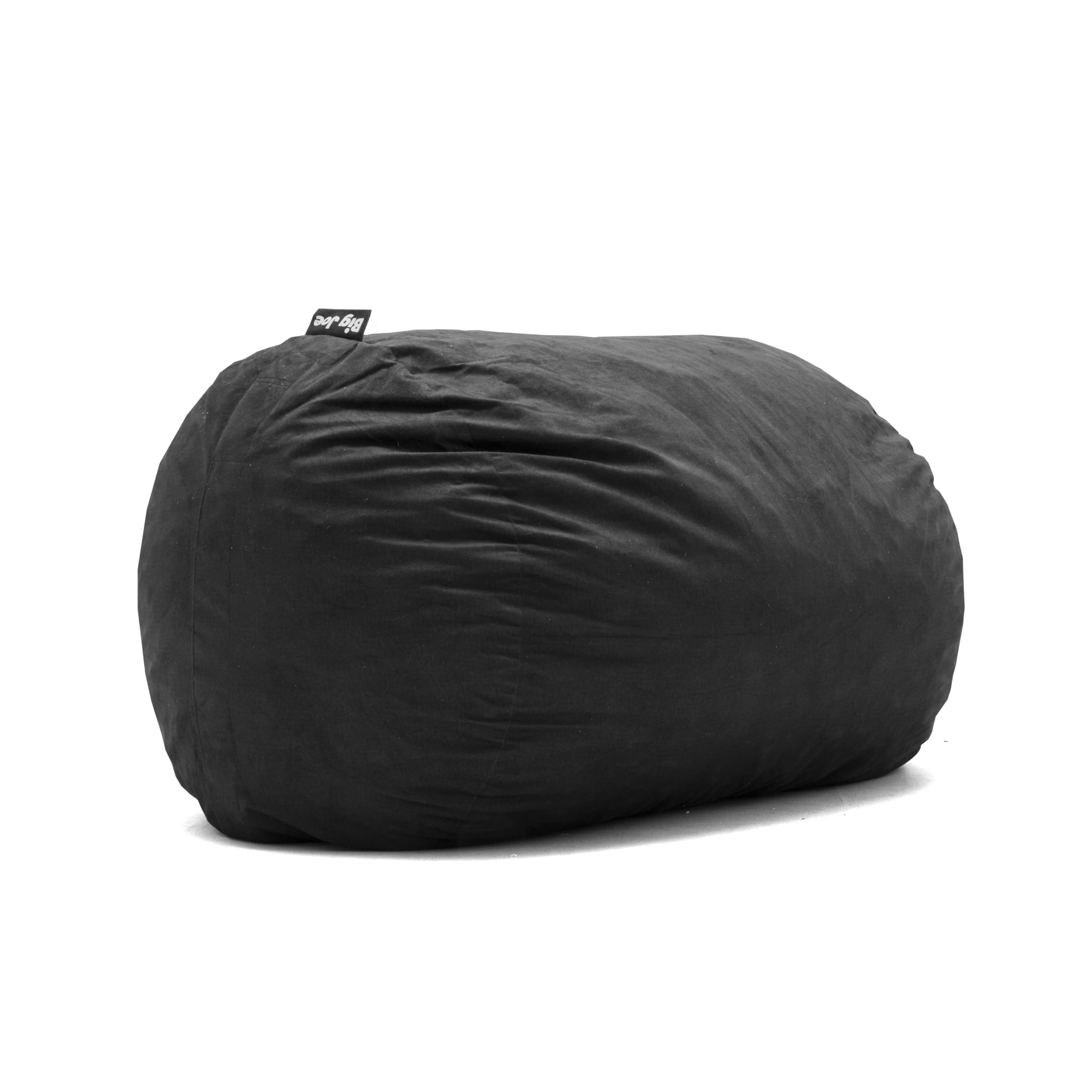 Photo 1 of Big Joe Fuf XL Foam Filled Bean Bag Chair with Removable Cover, Black Lenox, Durable Woven Polyester, 5 feet Giant