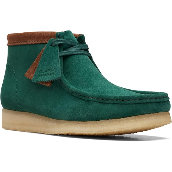 Amazon.com | Clarks Wallabee Boot Green Paisley 7 B (M) | Chukka