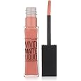 Maybelline New York Color Sensational Vivid Matte Liquid Lipstick, Nude Flush, 0.26 fl. oz.