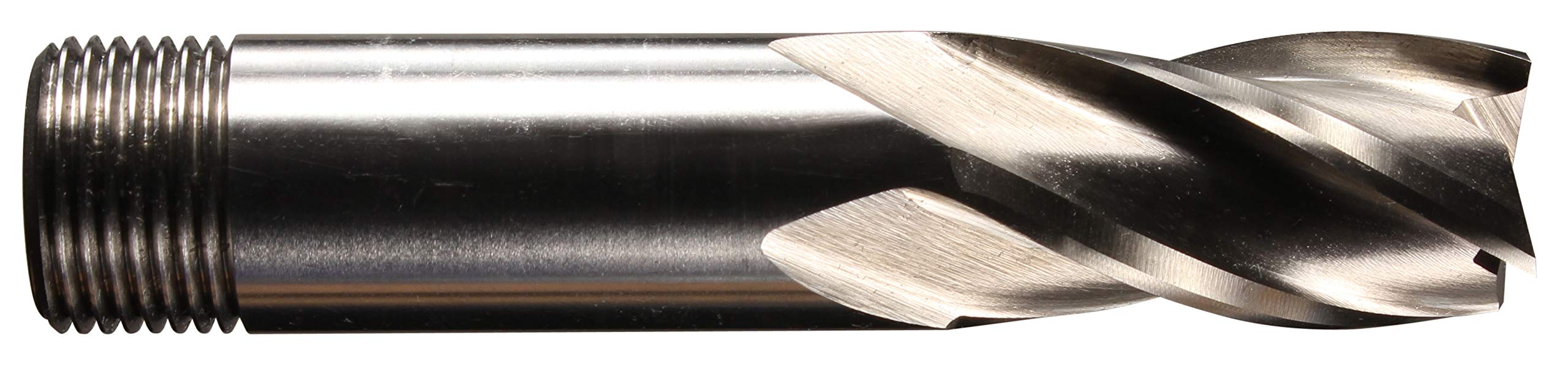 Presto 4013120.016.0 High Speed Steel Short Series End Mills, BS122/4, Screw Shank, 20.00mm Diameter, 83.5mm Length, 38mm Flute Length, 4 Flute, Bright Finish