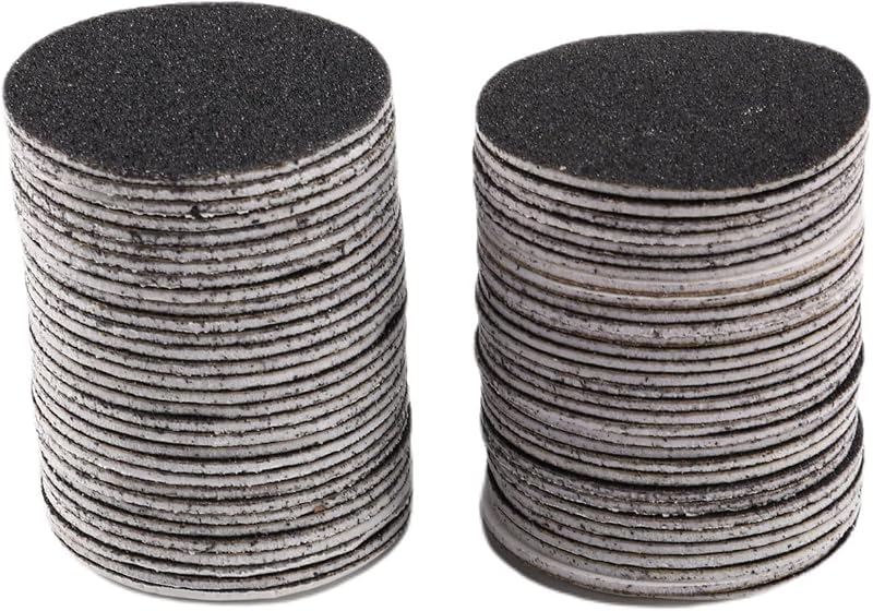 Falygda Replacement Sandpaper Discs 60 Pieces 100 Grit Foot Callus Remover