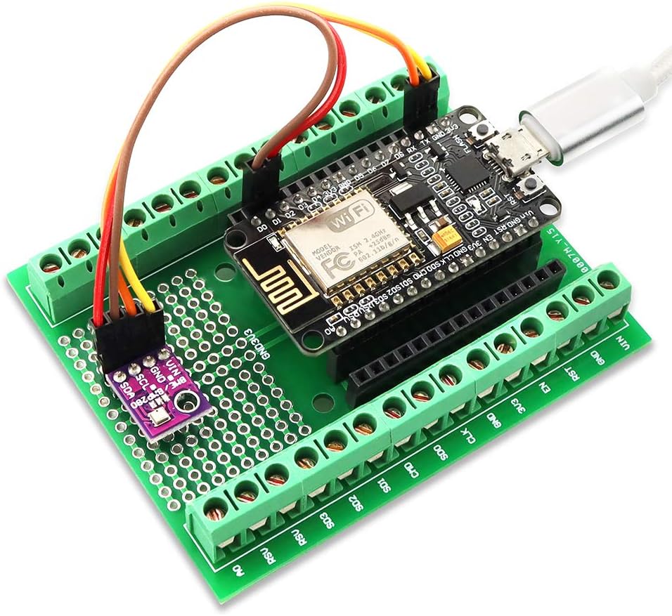 KeeYees 2pcs Expansion PCB Board with Screw Terminal Block Pin Header for ESP8266 ESP-12E for NodeMCU WiFi Development Board CP2102 - Image 5