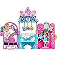 Polly Pocket Dolls & Playset, Unicorn Toy with 2 Dolls & 19 Fashion Accessories, Glam It Up Style Studio