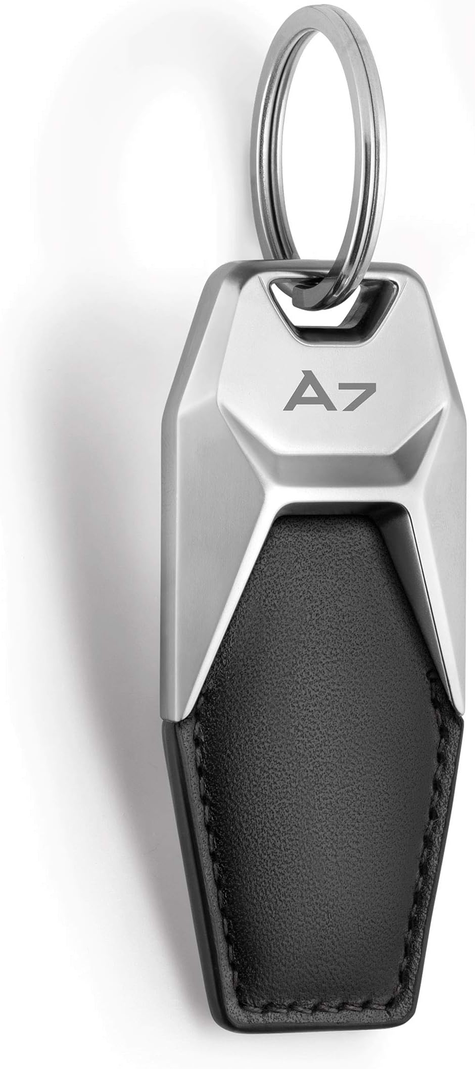Audi collection 3181900607 Audi A7 Leather Key fob, Black/Silver