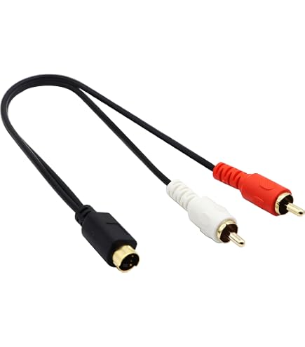 Cavo adattatore da femmina a femmina S-Video Mini DIN 4Pin S Video Compose S adattatore connettore di estensione Video per DVD,HDTV, 5.9 pollici  44