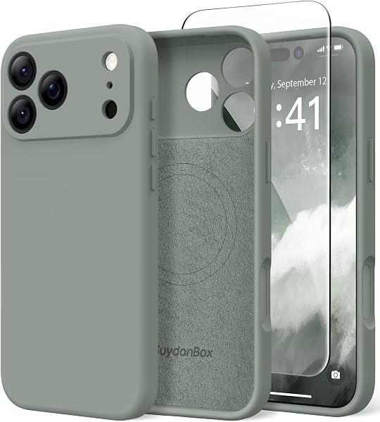 SuydanBox Magnetic for iPhone 17 Pro Case, Compatible with MagSafe, [Full Camera Protection][Screen Protector] Silicone Shock