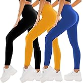 SINOPHANT 3 Pack Leggings for Women - High Waisted Buttery Soft Yoga Pants for Workout Athletic Sports