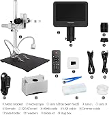 Andonstar AD246S-M HDMI Digital Microscope 2000x 7in LCD 3 Lenses UHD 2160P view 7