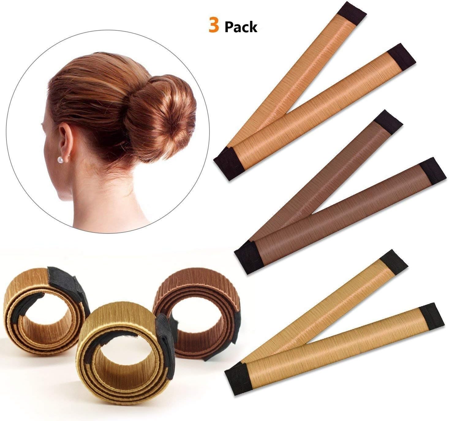 IBEET Bun Hair Maker, Magic Hair Styling Donut Bun Maker, Hair Bun