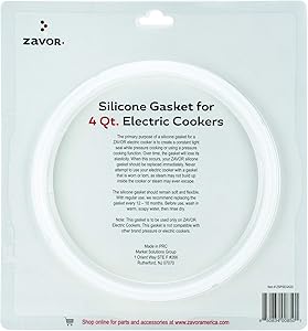 Zavor Silicone Gasket for Zavor 4 Quart Electric Cookers (ZSPSEGA22)