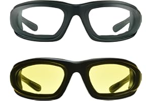 Bikershades Small Motorcycle Sunglasses Foam Padded for Women, Boys and Girls